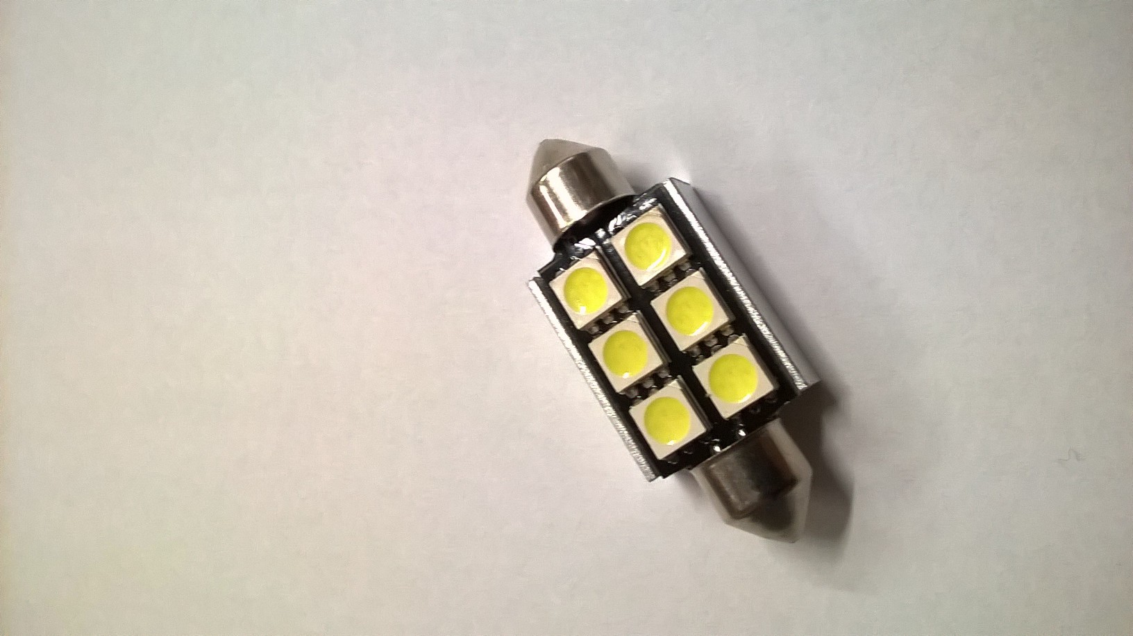 LED sufit (39mm) bílá, 12V, 6LED/3SMD s chladičem