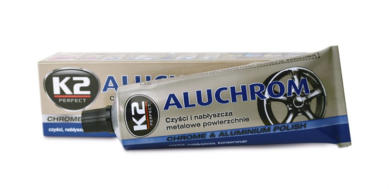 Pasta na čištění a leštění kovových povrchů K2 120g