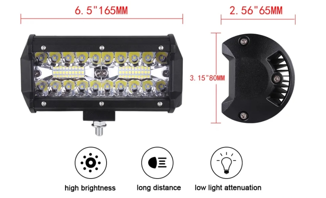 LED Bodové svítidlo pro automobil LED/120W/12- IP67
