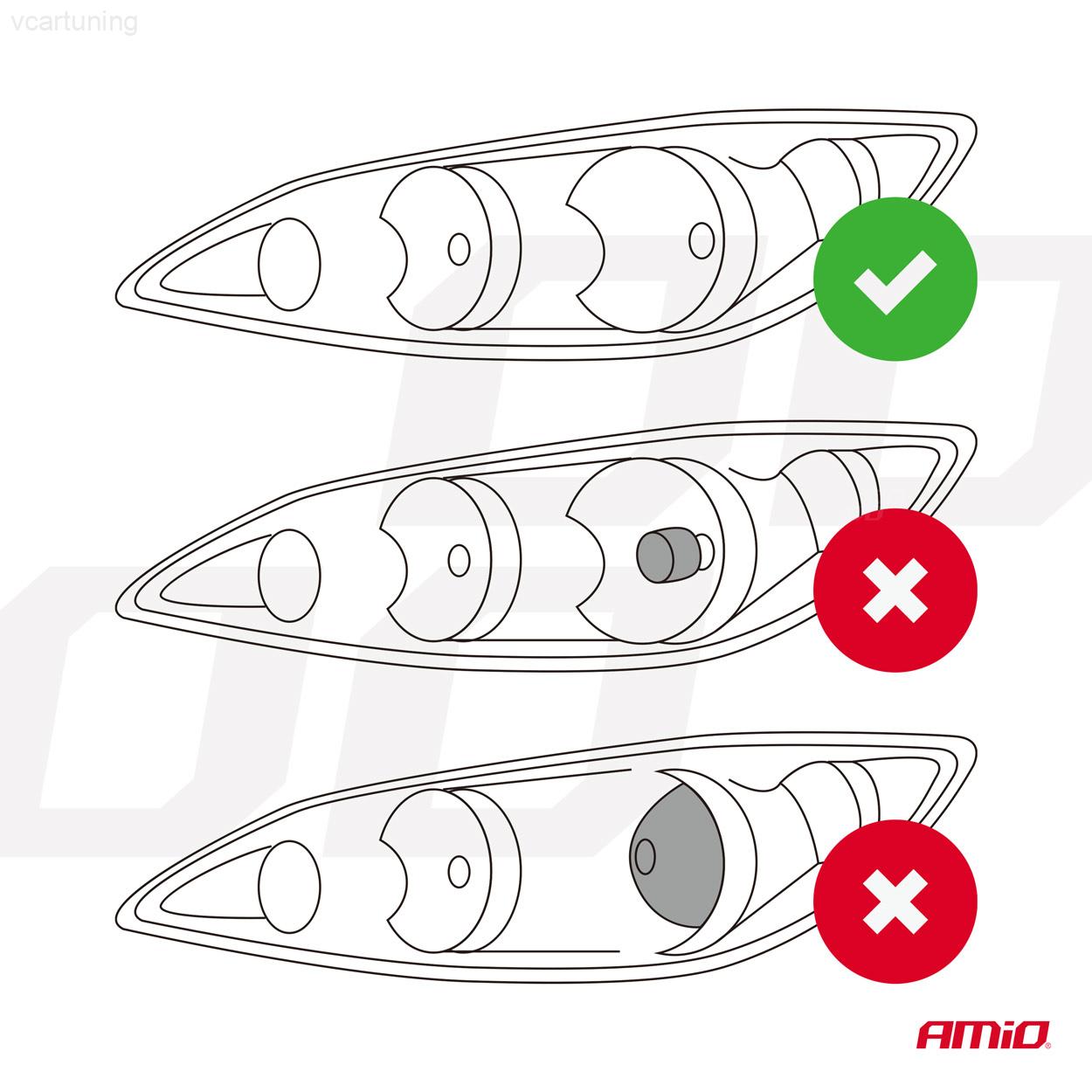 LED žárovka hlavního svícení PL Lens Série H4/H19