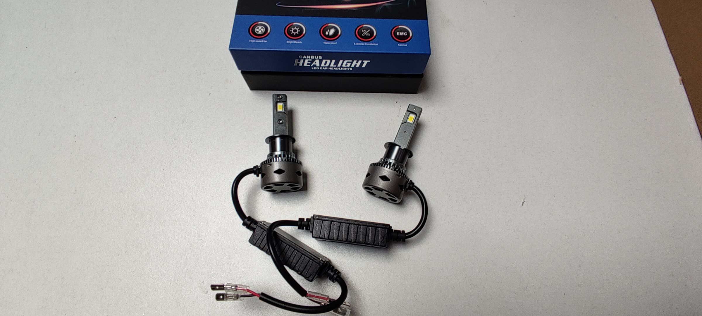 LED autožárovka H1 6000K 25000lm 2x200W canbus, sada 2ks
